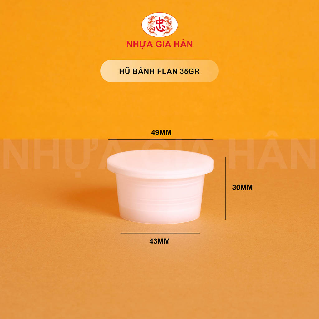 HŨ BÁNH FLAN NHỰA PP 35GR HŨ BÁNH FLAN NHỰA PP 35GR - Ảnh 1