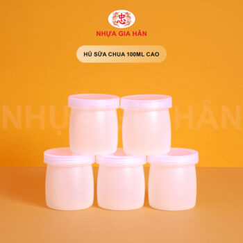 HŨ SỮA CHUA NHỰA HDPE 100ML CAO - Ảnh 2