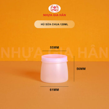 HŨ SỮA CHUA NHỰA HDPE 120ML